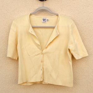 Princess Polly yellow sweater top